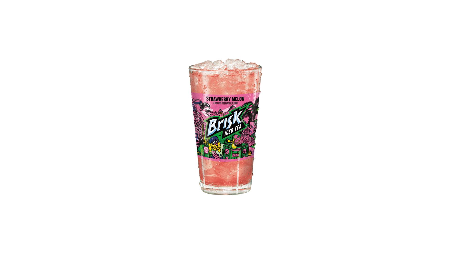 Brisk Iced Tea Strawberry Melon - Glass Fountain Cup