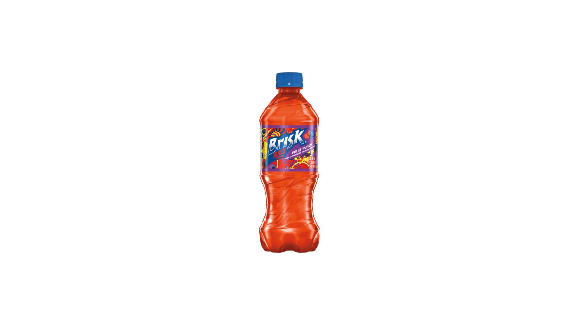 Brisk Juice Drink Fruit Punch - 20 oz Bottle