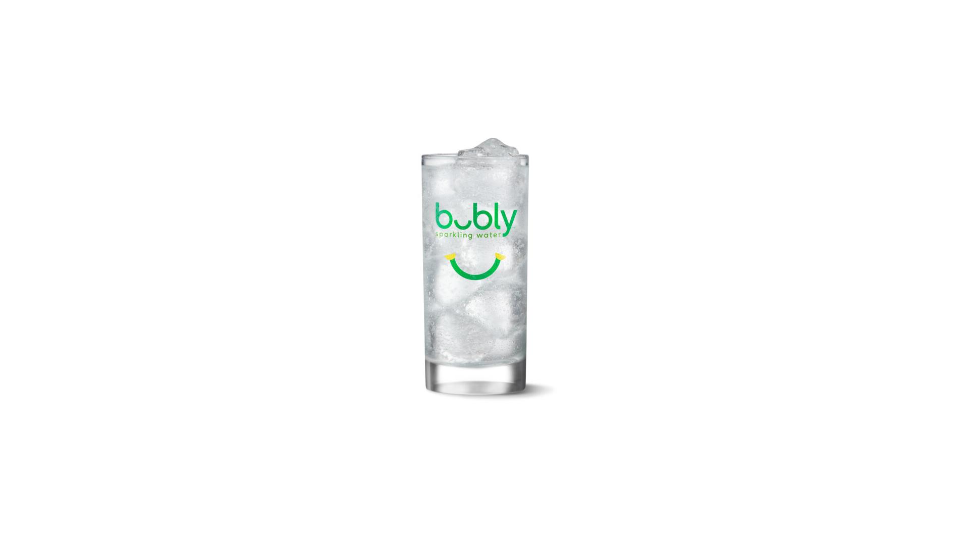 Bubly Sparkling Water Lime - Glass Tumbler