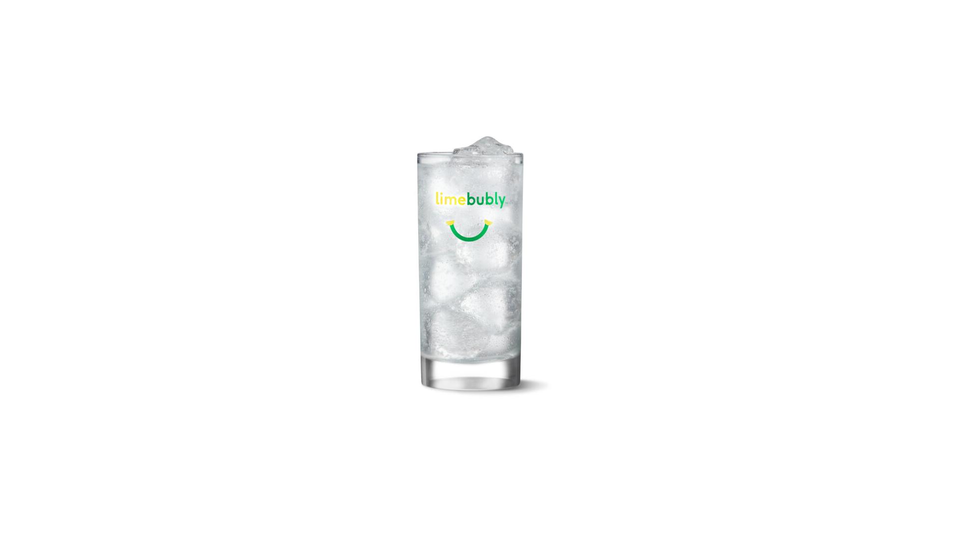 Bubly Sparkling Water Lime - Glass Tumbler