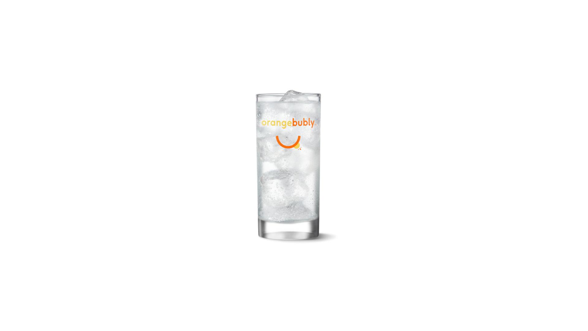 Bubly Sparkling Water Orange - Glass Tumbler