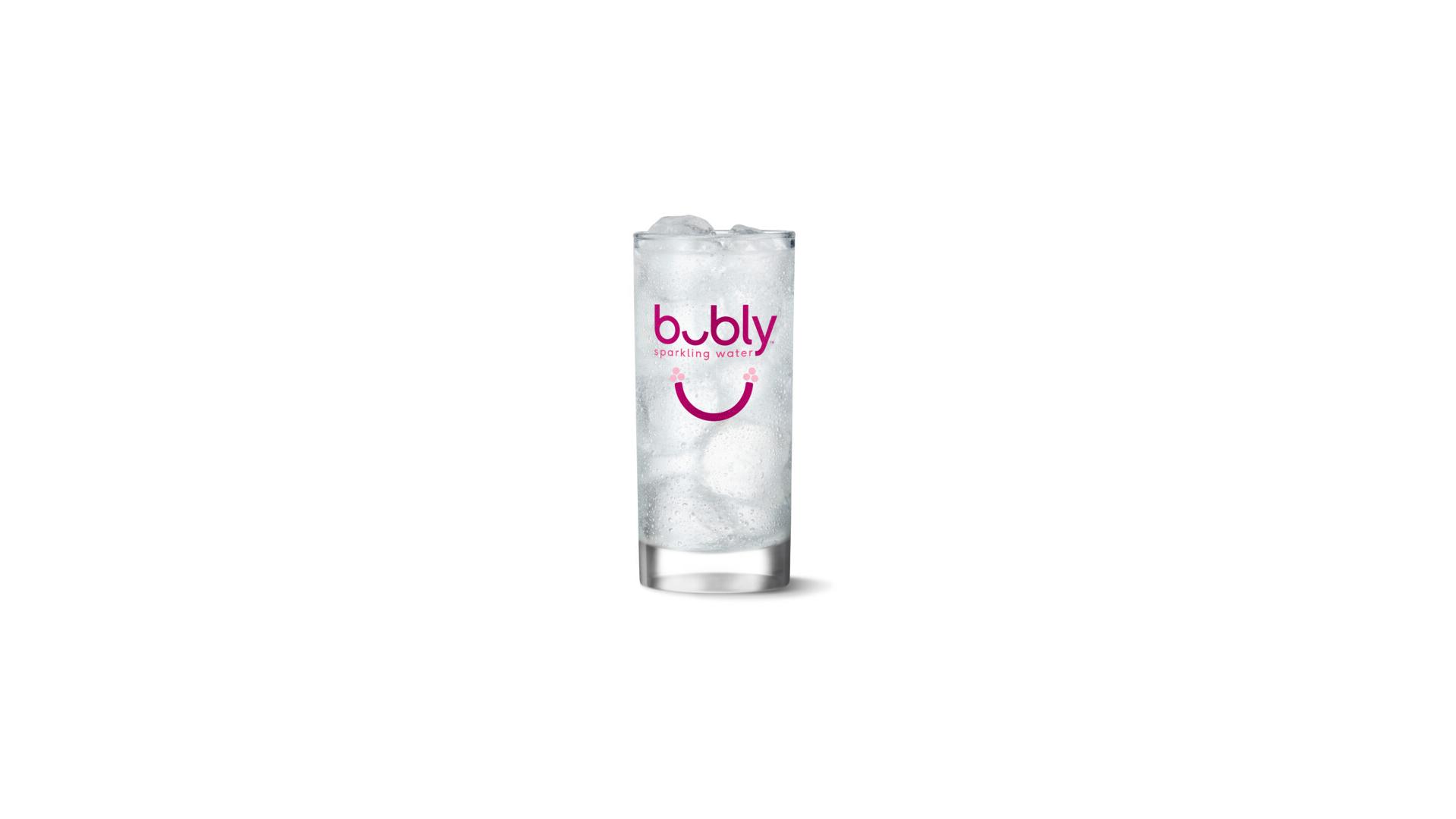 Bubly Sparkling Water Raspberry - Glass Tumbler