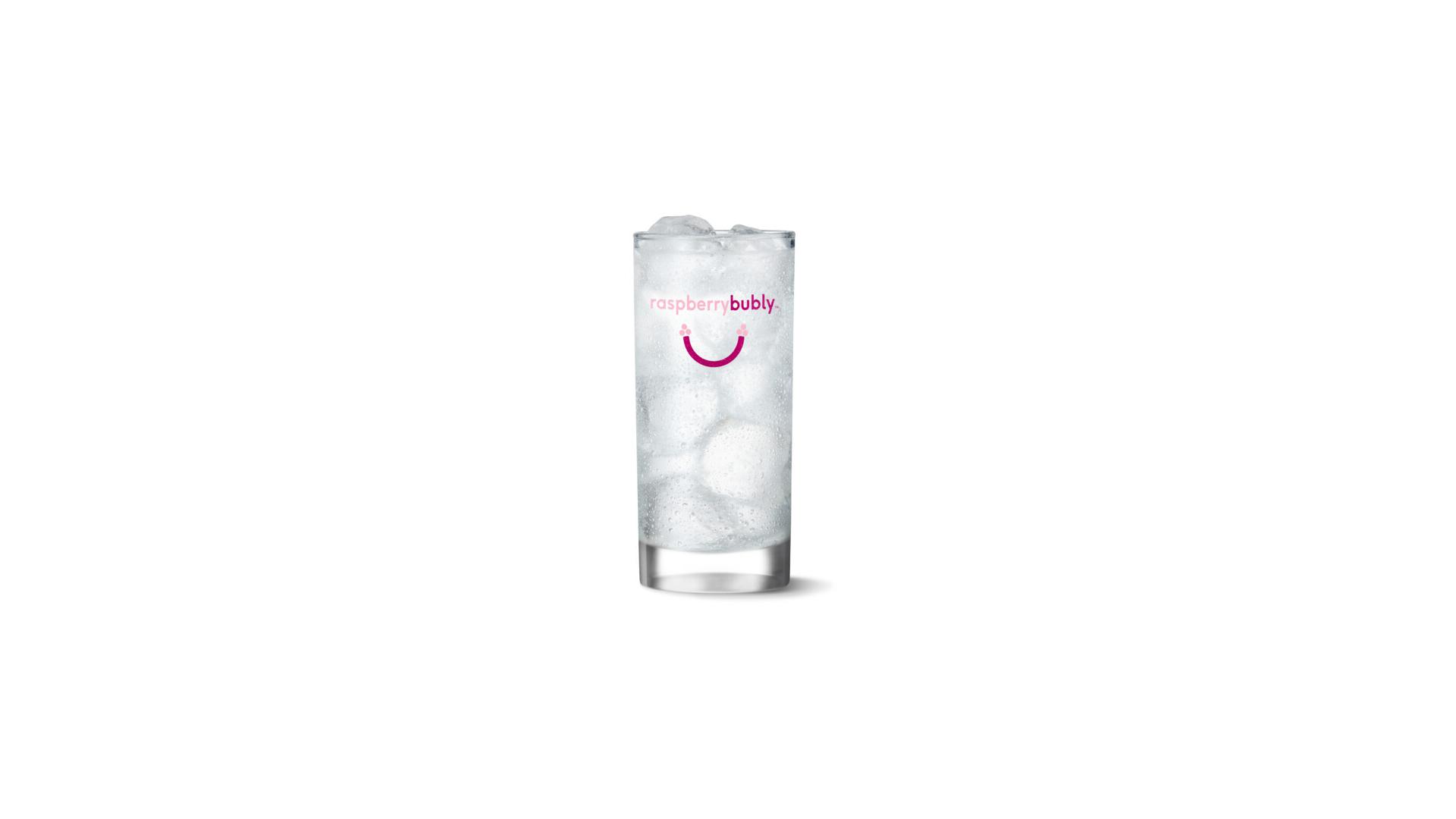 Bubly Sparkling Water Raspberry - Glass Tumbler