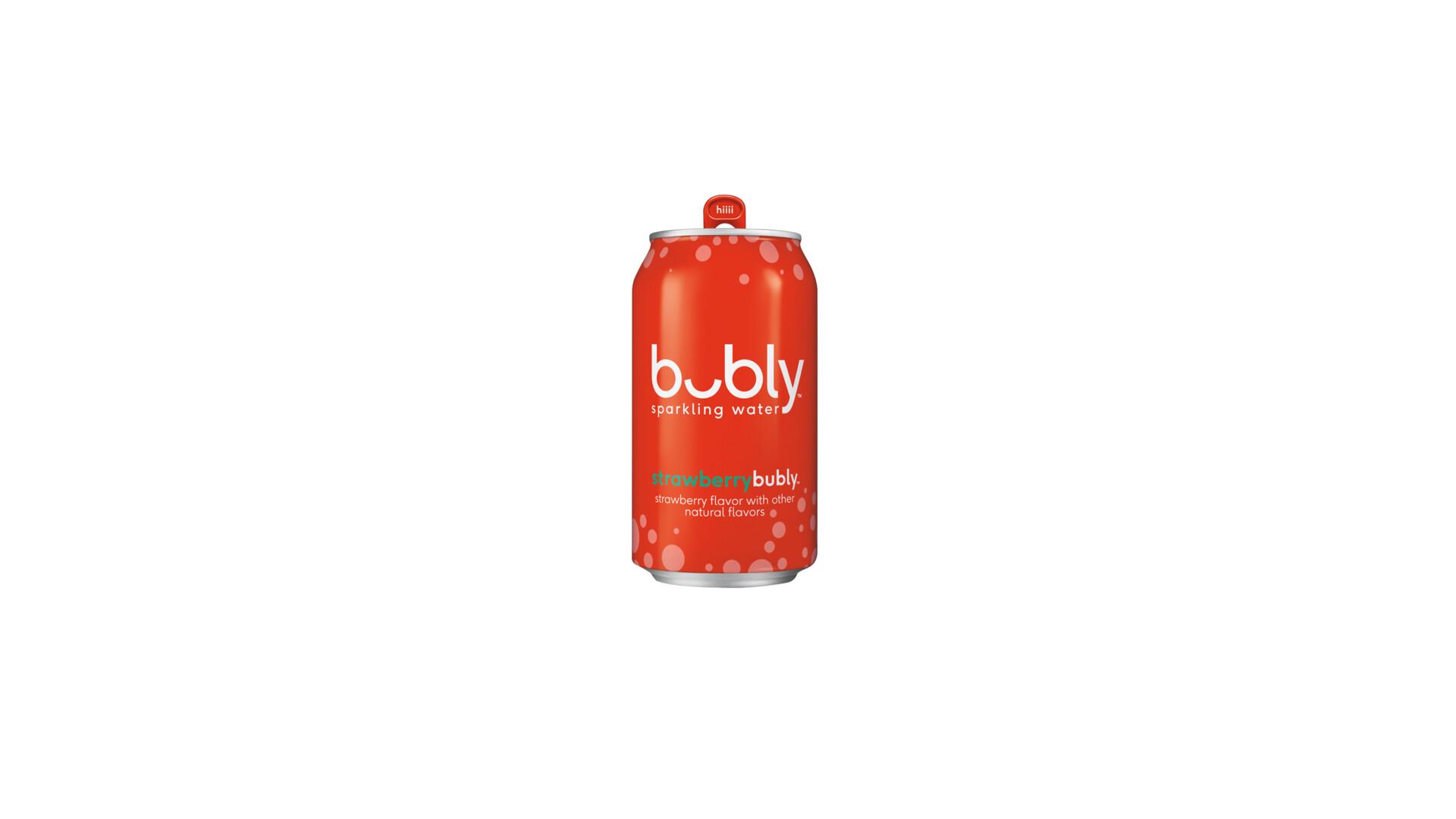 Bubly Sparkling Water Strawberry - 12 oz Can