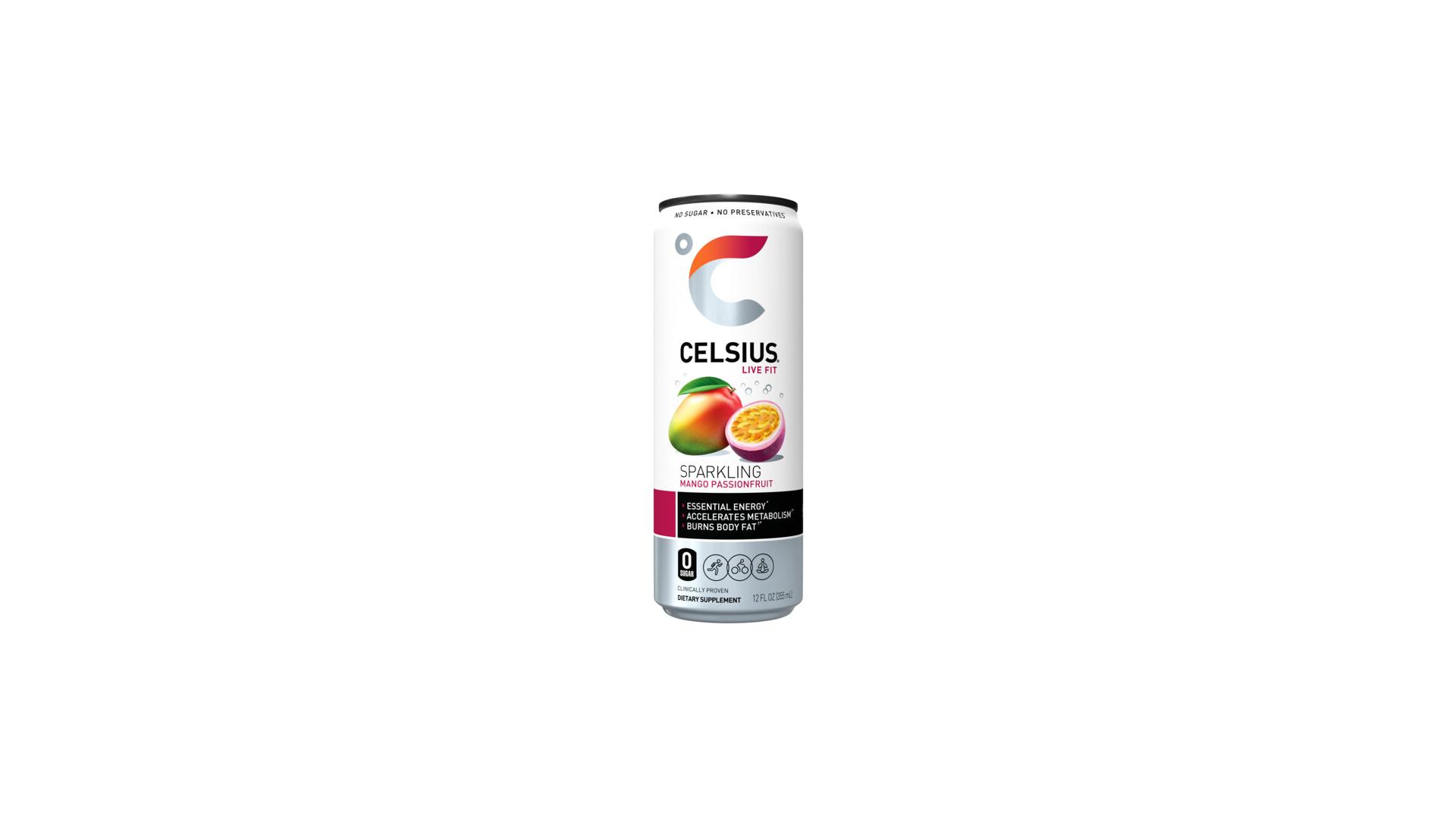 Celsius Sparkling Mango Passion Fruit - 12 oz Can