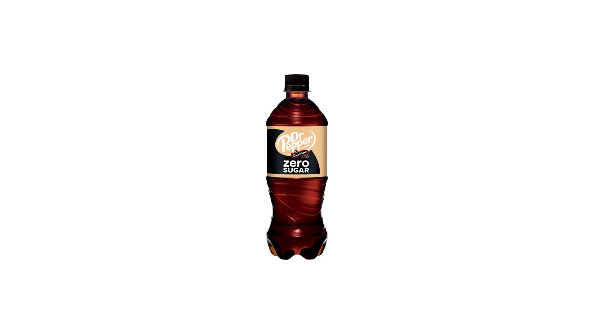 Dr Pepper Cream Soda Zero Sugar - 20 oz Bottle