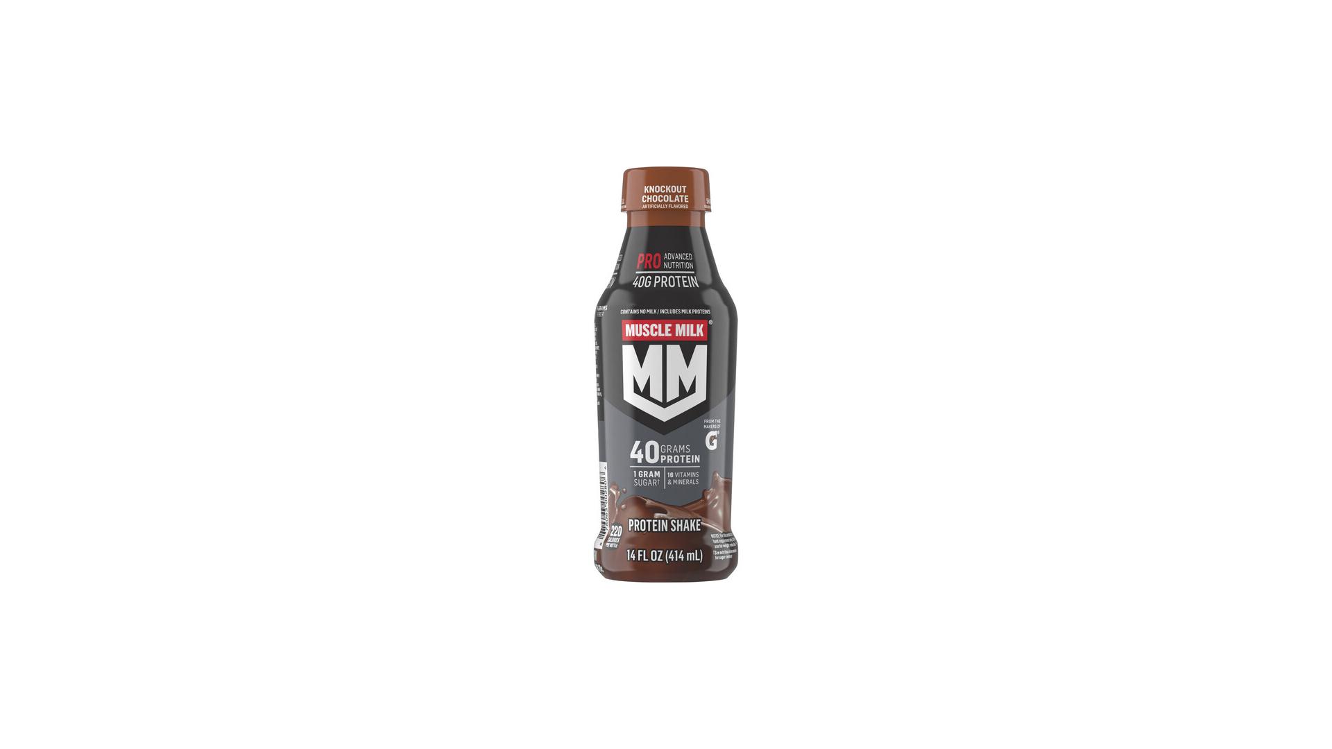 Muscle Milk Protein Shake Knockout Chocolate - 414 ml Bottle 