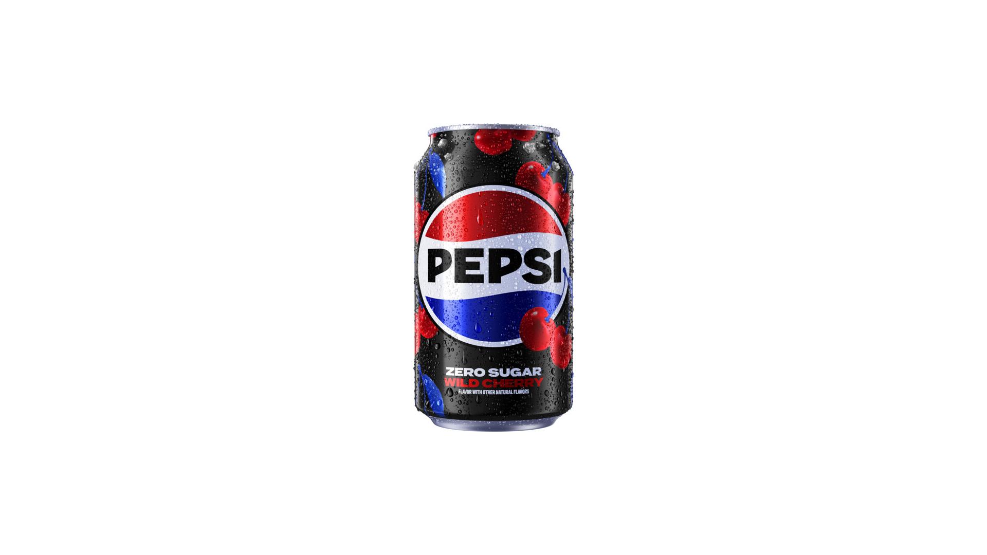 Pepsi Zero Sugar Wild Cherry - 12 oz Can Wet