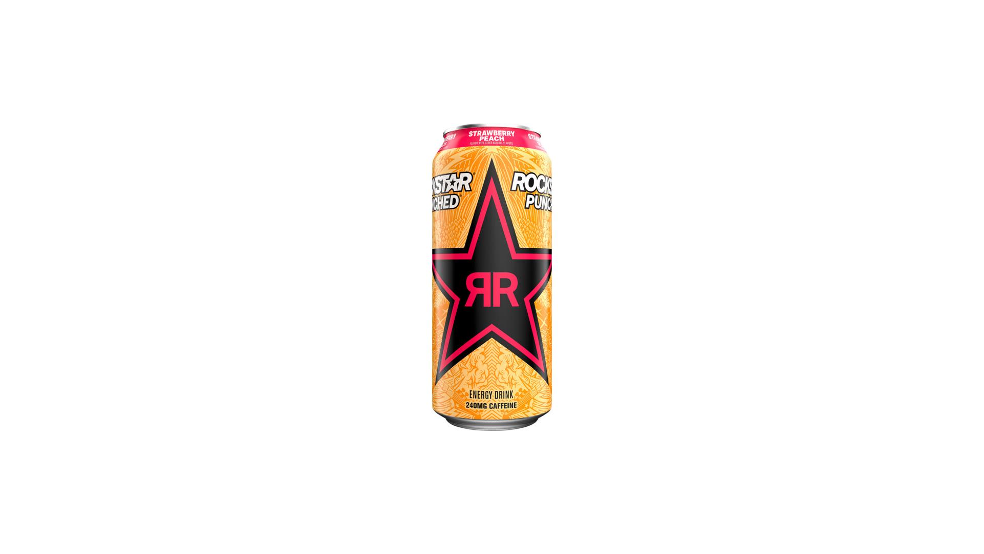 Rockstar Punched Strawberry Peach - 16 oz Can