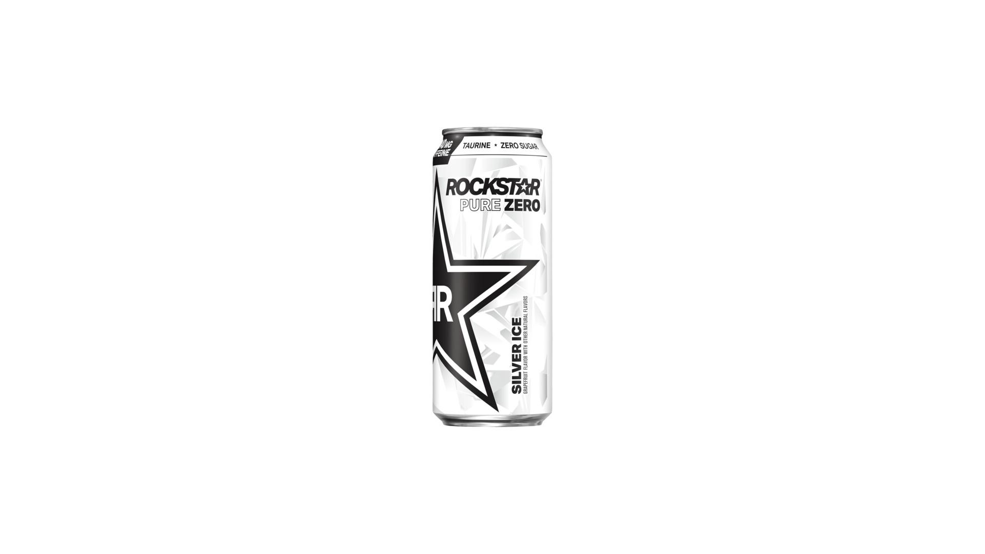 Rockstar Pure Zero Silver Ice - 16 oz Slim Can