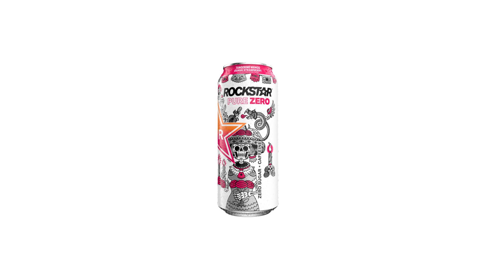 Rockstar Pure Zero Tangarine Mango Guava Strawberry - 16 oz Can