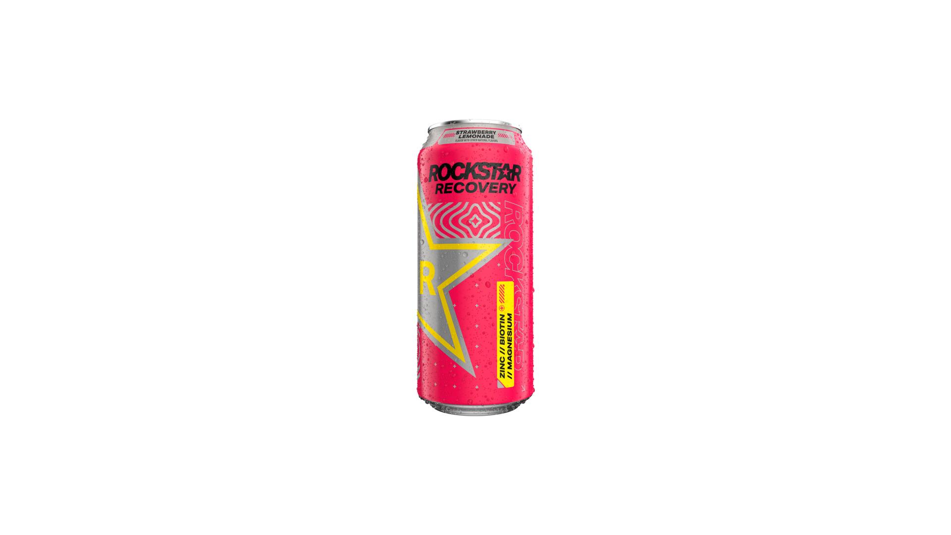 Rockstar Recovery Strawberry Lemonade - 16 oz Can