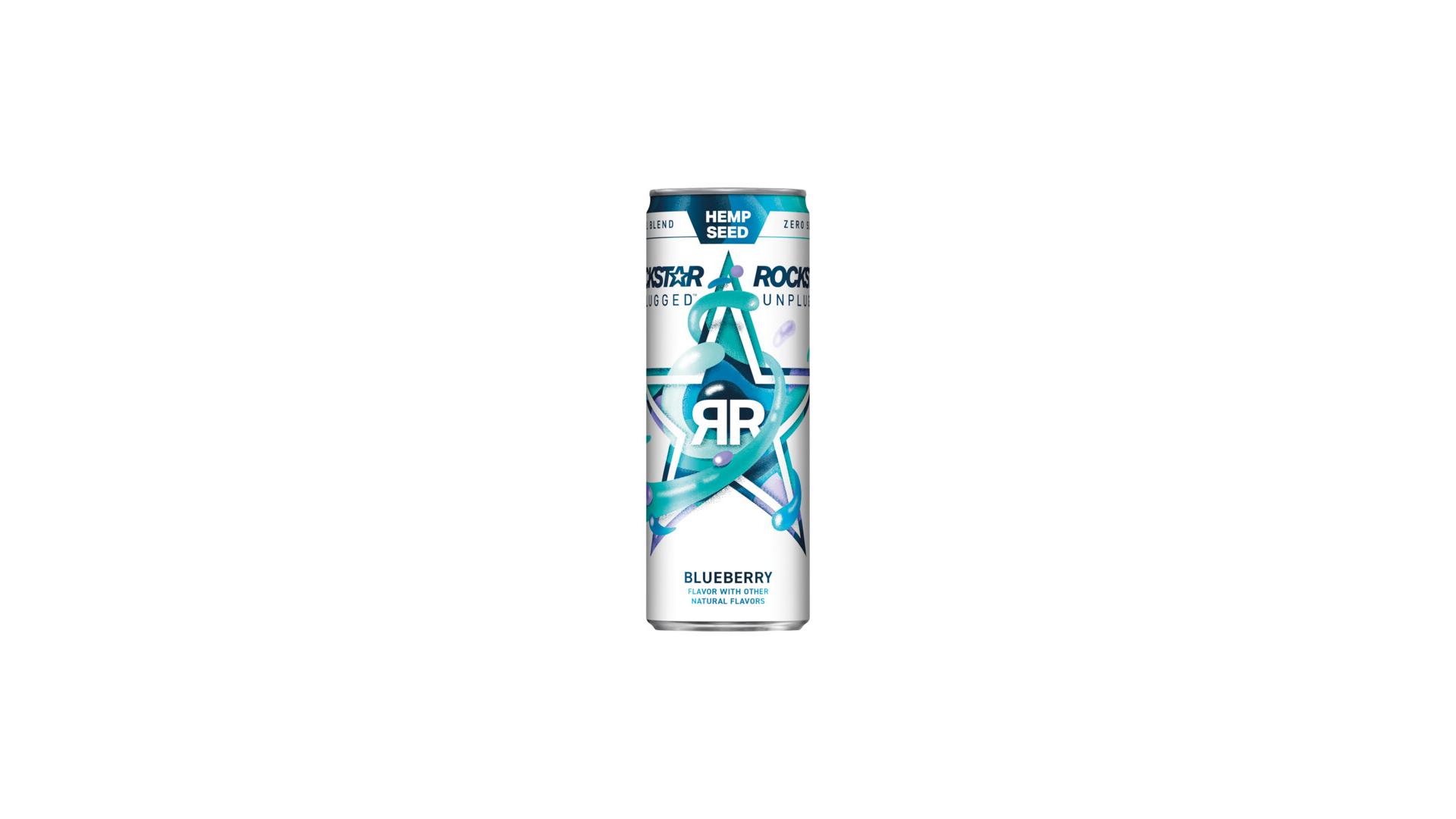 Rockstar Unplugged Blueberry - 16 oz Can