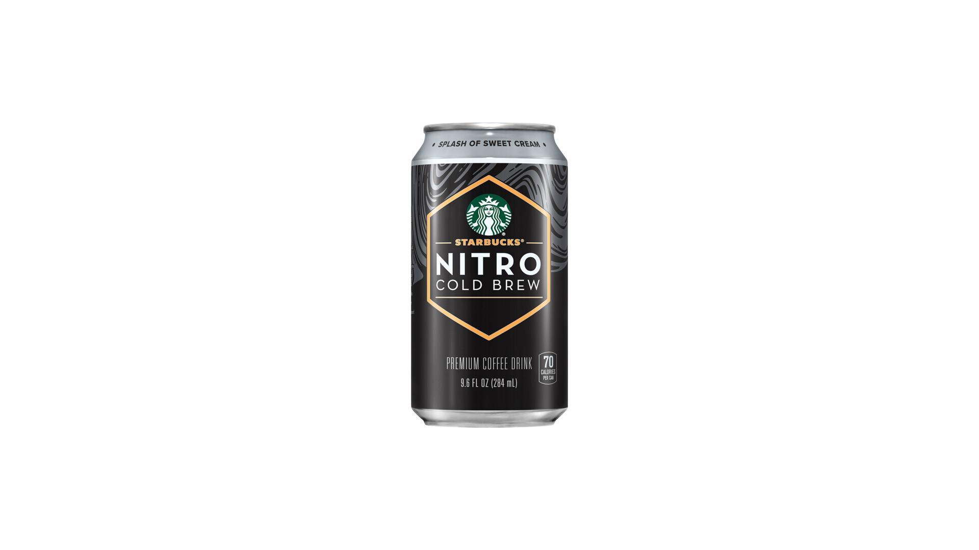 Starbucks Nitro Cold Brew Splash of Sweet Cream - 9.6 oz Can